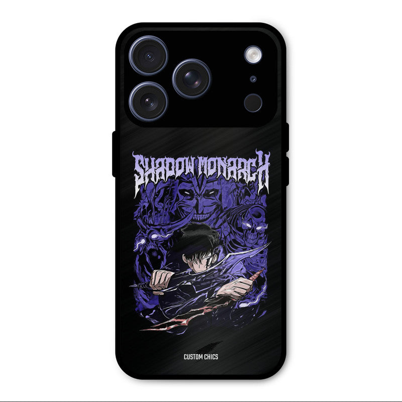 Shadow Monarch iPhone 17 Pro Max Mobile Back Cover - Anime PrintShield Case