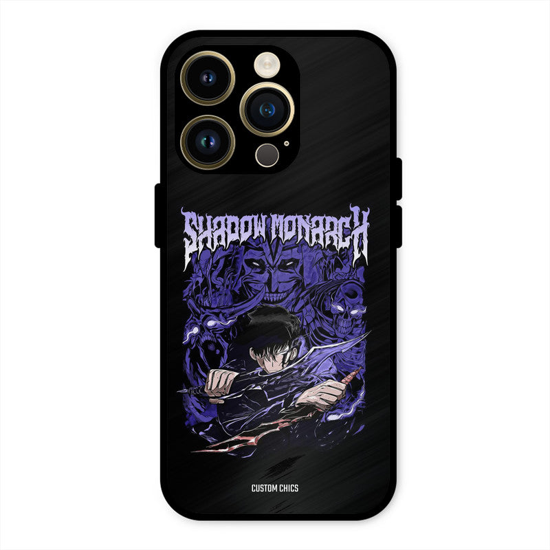 Shadow Monarch iPhone 14 Pro Mobile Back Cover - Anime PrintShield Case