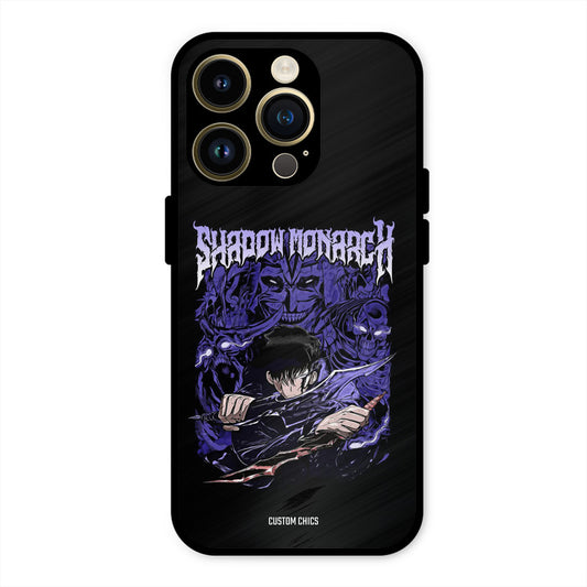 Shadow Monarch iPhone 14 Pro Mobile Back Cover - Anime PrintShield Case