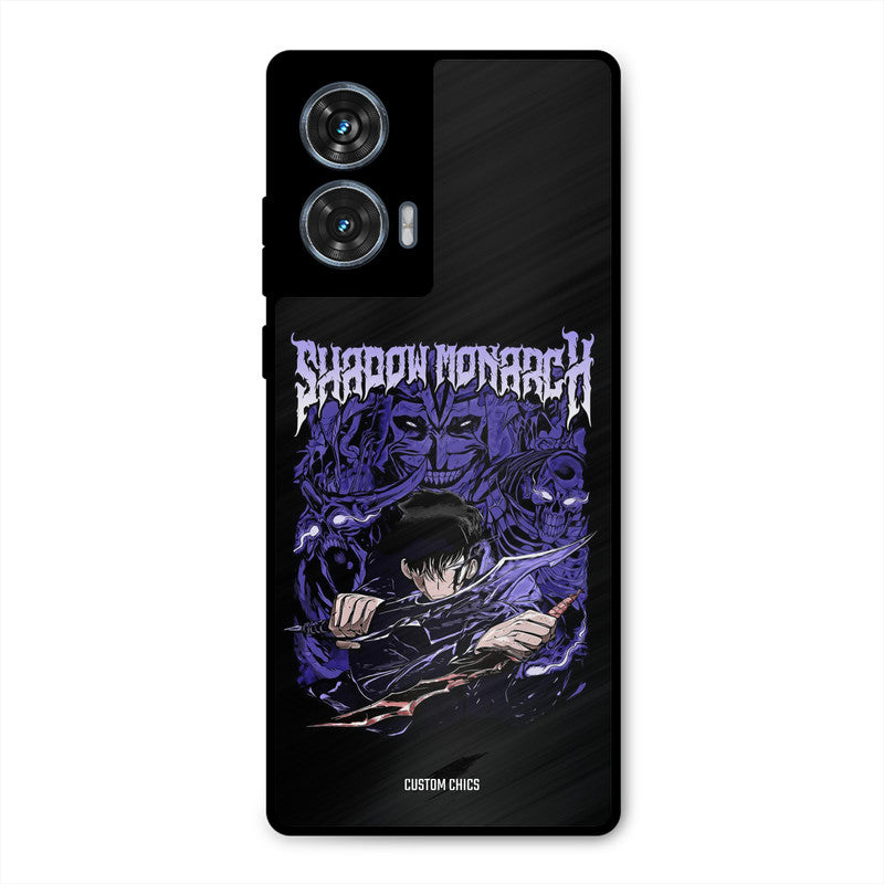 Shadow Monarch Moto G96 Mobile Back Cover - Anime PrintShield Case
