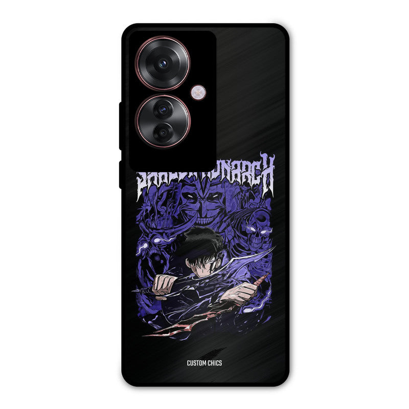 Shadow Monarch Oppo F25 Pro Mobile Back Cover - Anime PrintShield Case