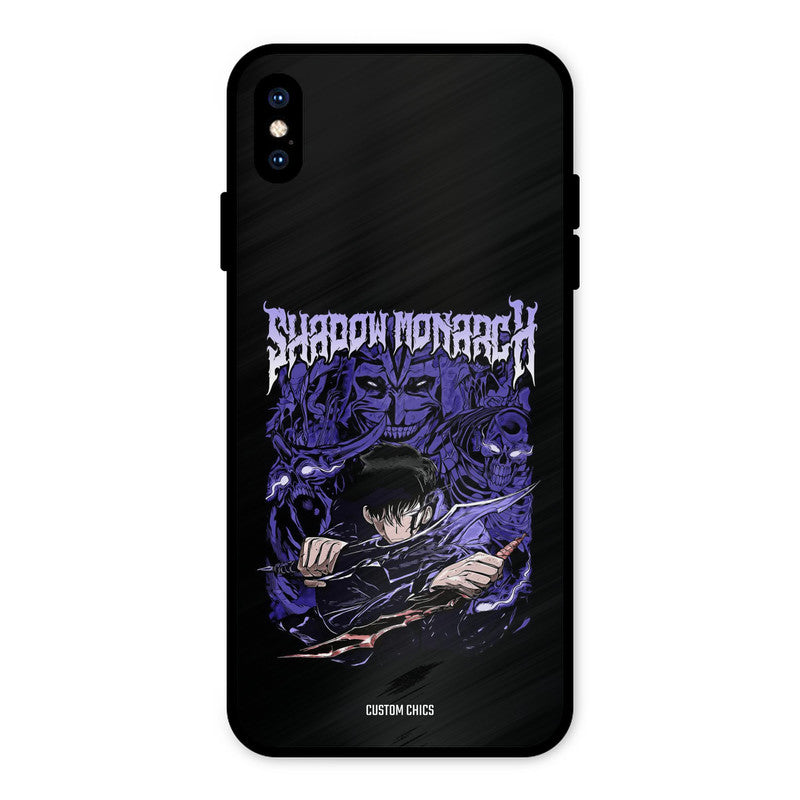 Shadow Monarch iPhone XS Max Mobile Back Cover - Anime PrintShield Case