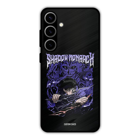 Shadow Monarch Samsung Galaxy S24 Plus Mobile Back Cover - Anime PrintShield Case