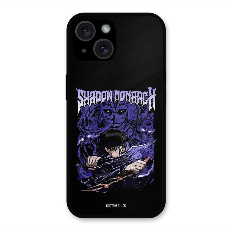 Shadow Monarch iPhone 15 Plus Mobile Back Cover - Anime PrintShield Case