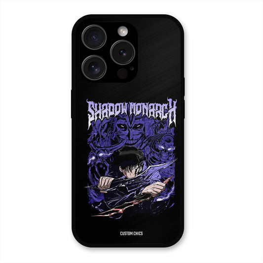 Shadow Monarch iPhone 15 Pro Mobile Back Cover - Anime PrintShield Case