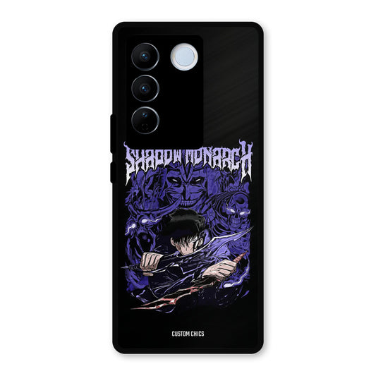 Shadow Monarch Vivo V27 Pro Mobile Back Cover - Anime PrintShield Case