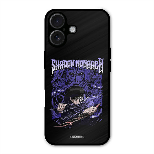 Shadow Monarch iPhone 16 Plus Mobile Back Cover - Anime PrintShield Case