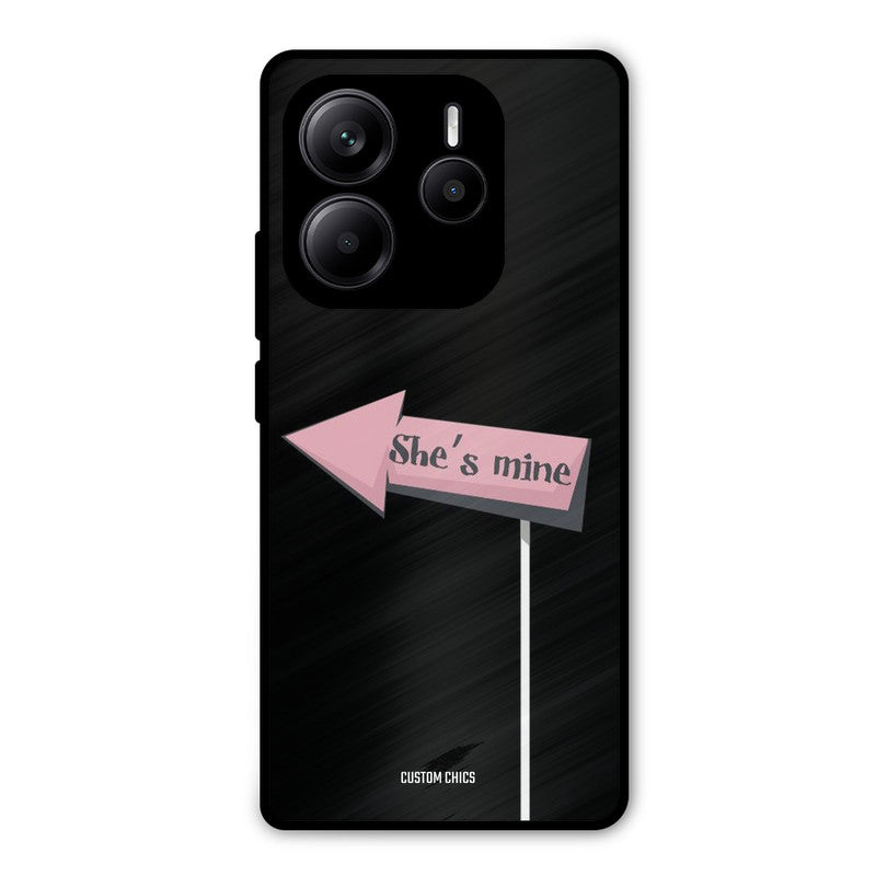 She Is Mine Redmi Note 14 Mobile Back Cover - Cute PrintShield Case