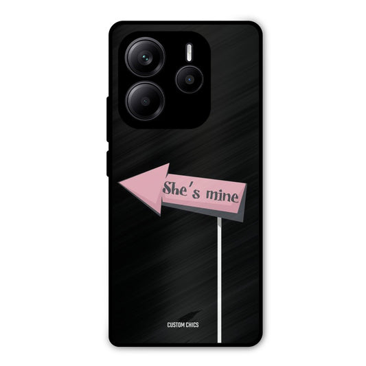 She Is Mine Redmi Note 14 Mobile Back Cover - Cute PrintShield Case