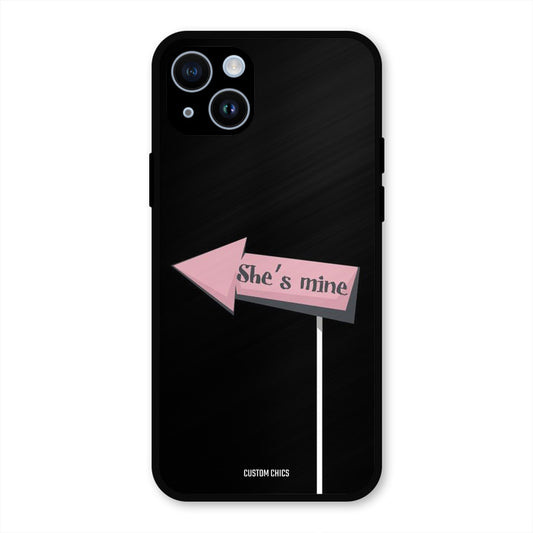 She Is Mine iPhone 14 Plus Mobile Back Cover - Cute PrintShield Case