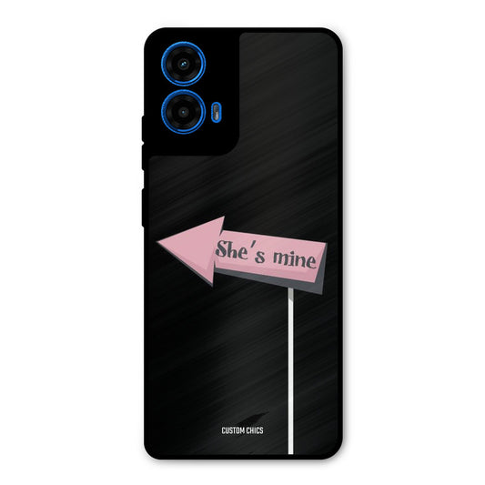 She Is Mine Moto G45 Mobile Back Cover - Cute PrintShield Case