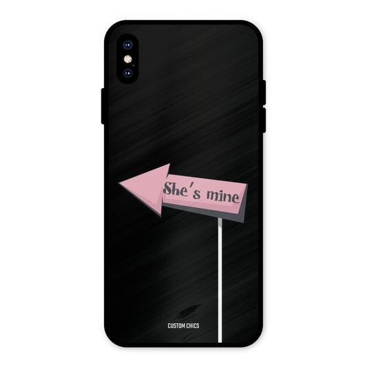 She Is Mine iPhone XS Max Mobile Back Cover - Cute PrintShield Case