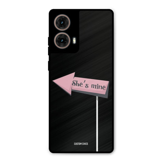She Is Mine Moto G85 Mobile Back Cover - Cute PrintShield Case