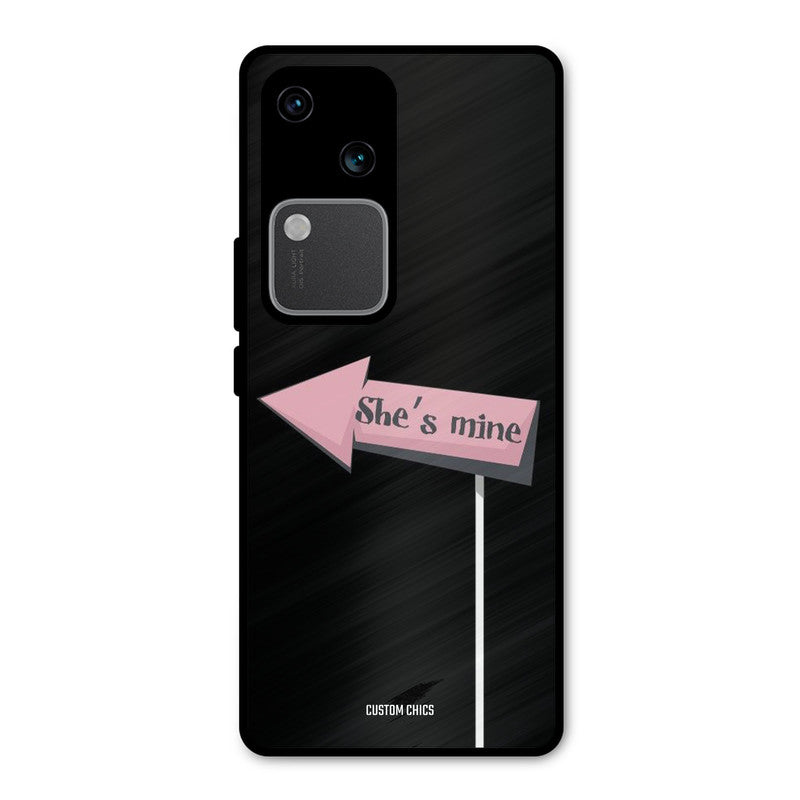 She Is Mine Vivo V30 Mobile Back Cover - Cute PrintShield Case