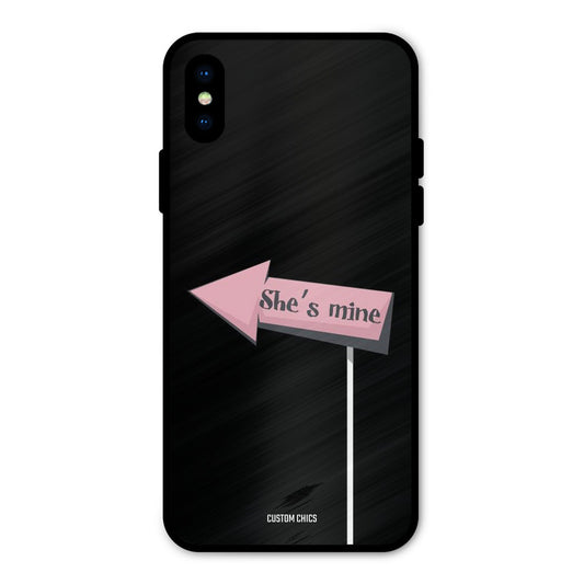 She Is Mine iPhone X Mobile Back Cover - Cute PrintShield Case