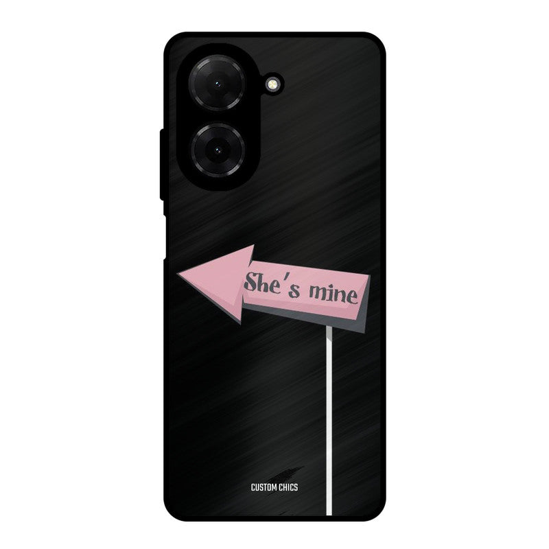 She Is Mine Poco C71 Mobile Back Cover - Cute PrintShield Case