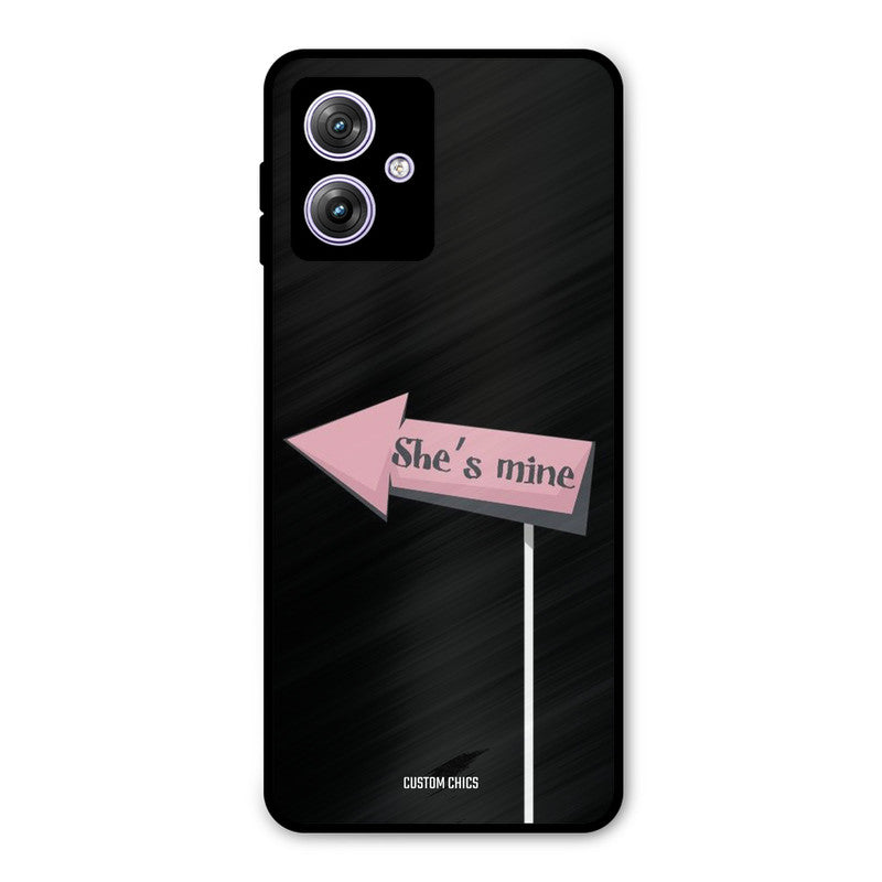 She Is Mine Moto G54 Mobile Back Cover - Cute PrintShield Case