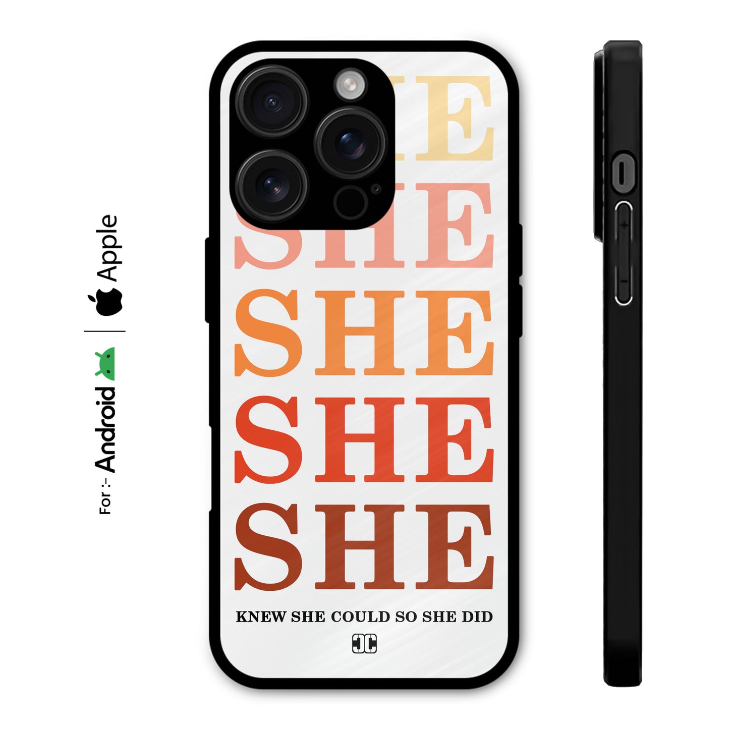 She Did It Case – Premium PrintShield Mobile Cover
