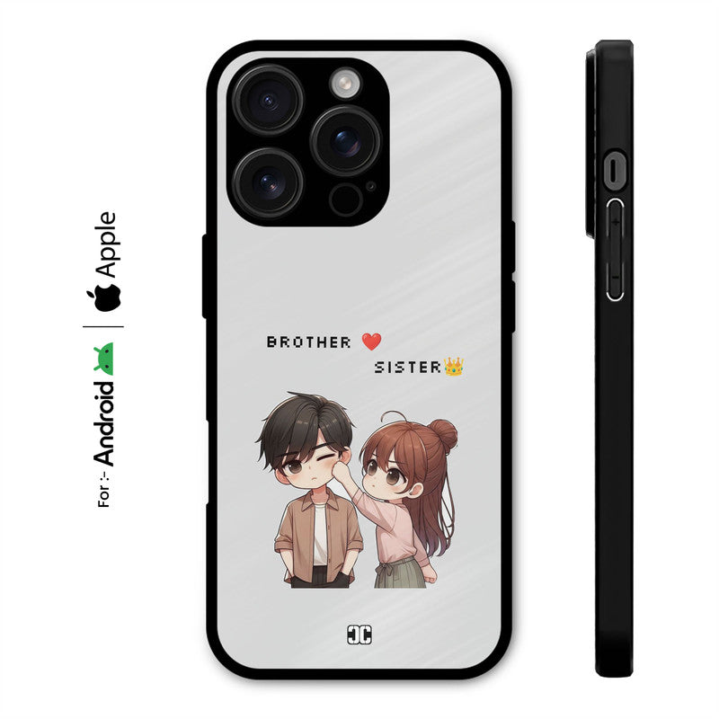 Siblings Cute Fight Case – Premium PrintShield Mobile Cover