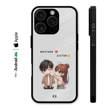 Siblings Cute Fight Case – Premium PrintShield Mobile Cover