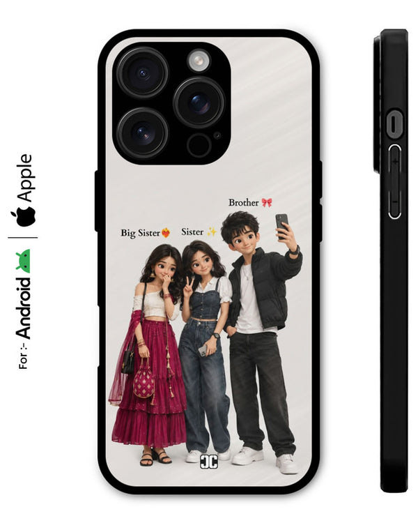 Siblings Trio Case – Premium PrintShield Mobile Cover