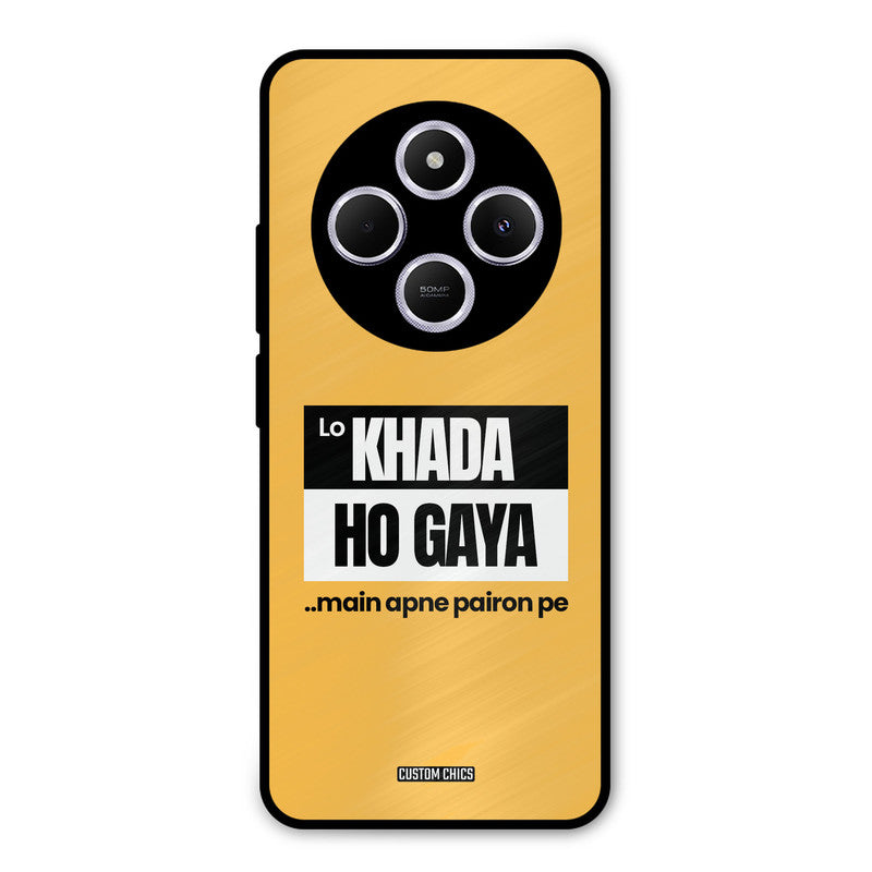 Standing On My Feet Redmi 14c Mobile Back Cover - Typography PrintShield Case