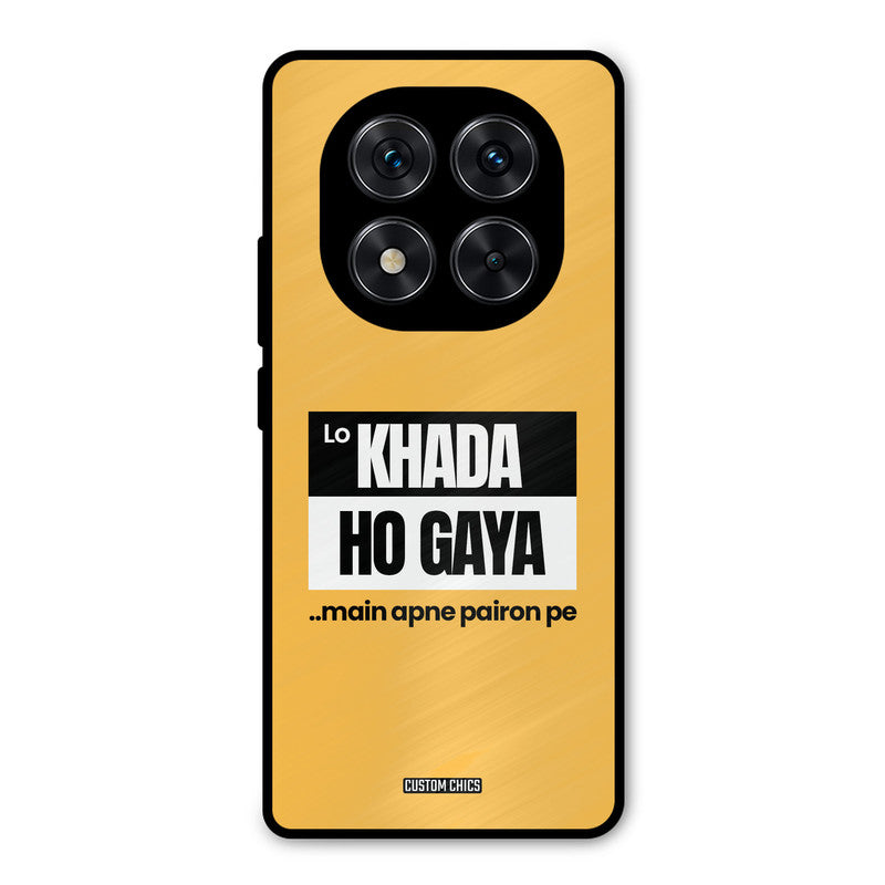 Standing On My Feet Redmi Note 14 Pro Mobile Back Cover - Typography PrintShield Case