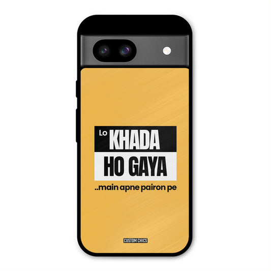 Standing On My Feet Google Pixel 8a Mobile Back Cover - Typography PrintShield Case