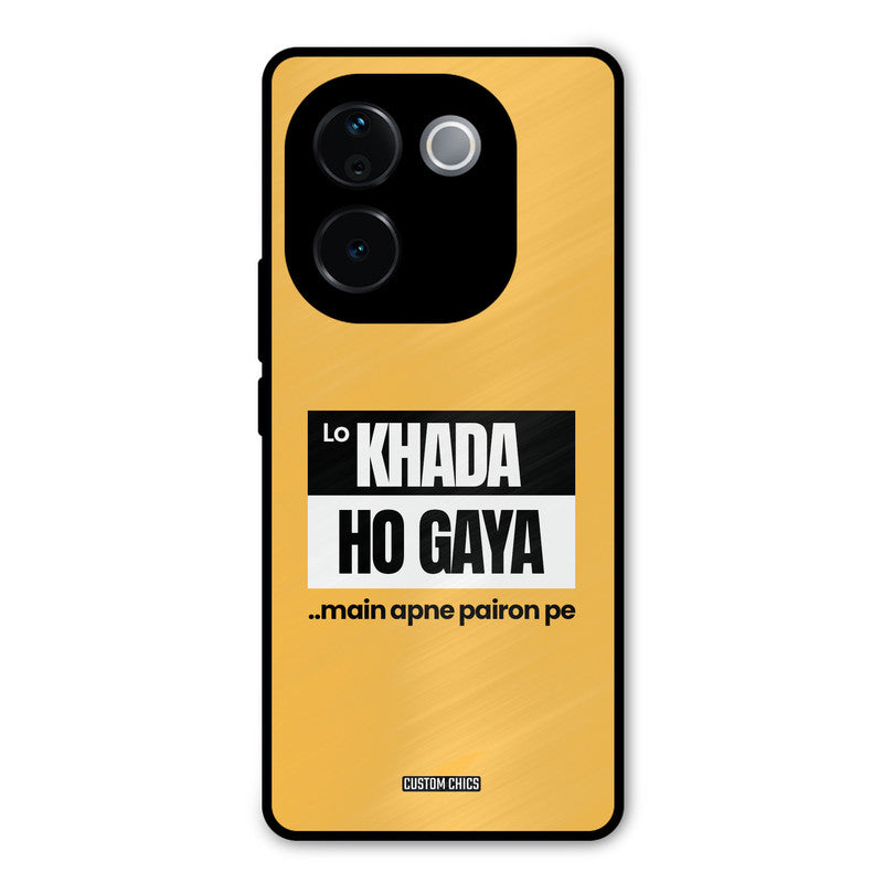 Standing On My Feet iQOO Z9s Pro Mobile Back Cover - Typography PrintShield Case