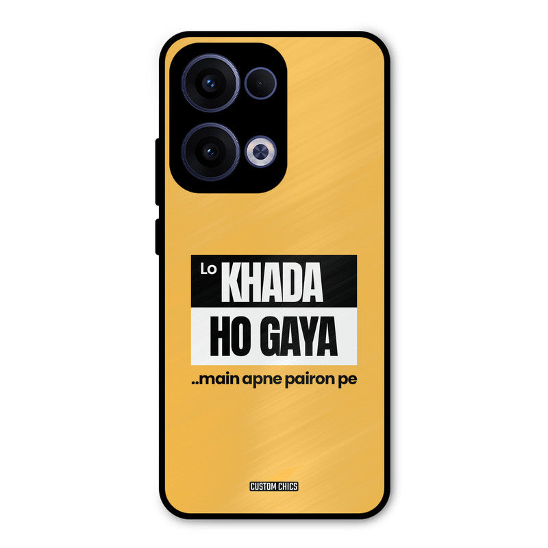 Standing On My Feet Oppo Reno 13 5G Mobile Back Cover - Typography PrintShield Case