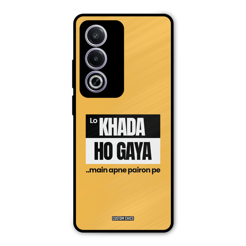 Standing On My Feet Oppo A3 Pro Mobile Back Cover - Typography PrintShield Case