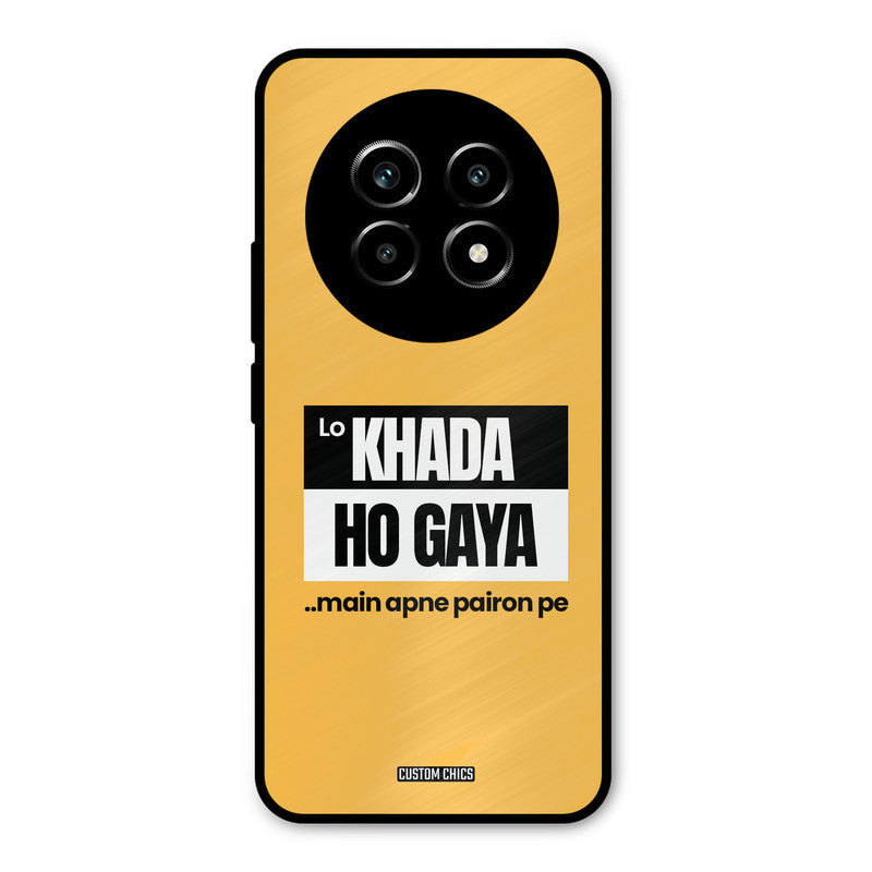 Standing On My Feet Realme 14 Pro lite Mobile Back Cover - Typography PrintShield Case