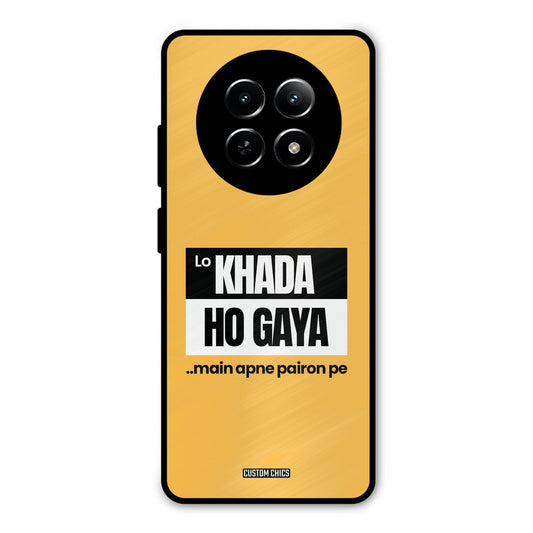Standing On My Feet Realme 13 5G Mobile Back Cover - Typography PrintShield Case