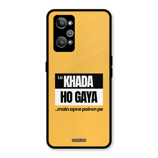Standing On My Feet Realme GT Neo 2 Mobile Back Cover - Typography PrintShield Case