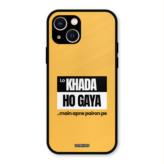 Standing On My Feet iPhone 13 Mobile Back Cover - Typography PrintShield Case