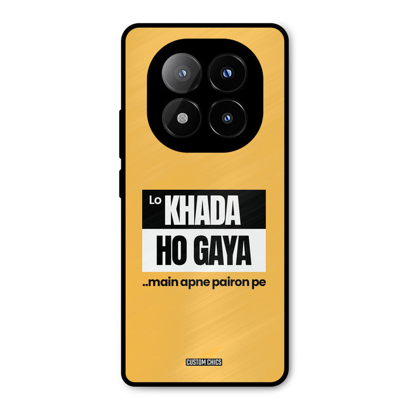 Standing On My Feet Redmi Note 14 Pro Plus 5G Mobile Back Cover - Typography PrintShield Case