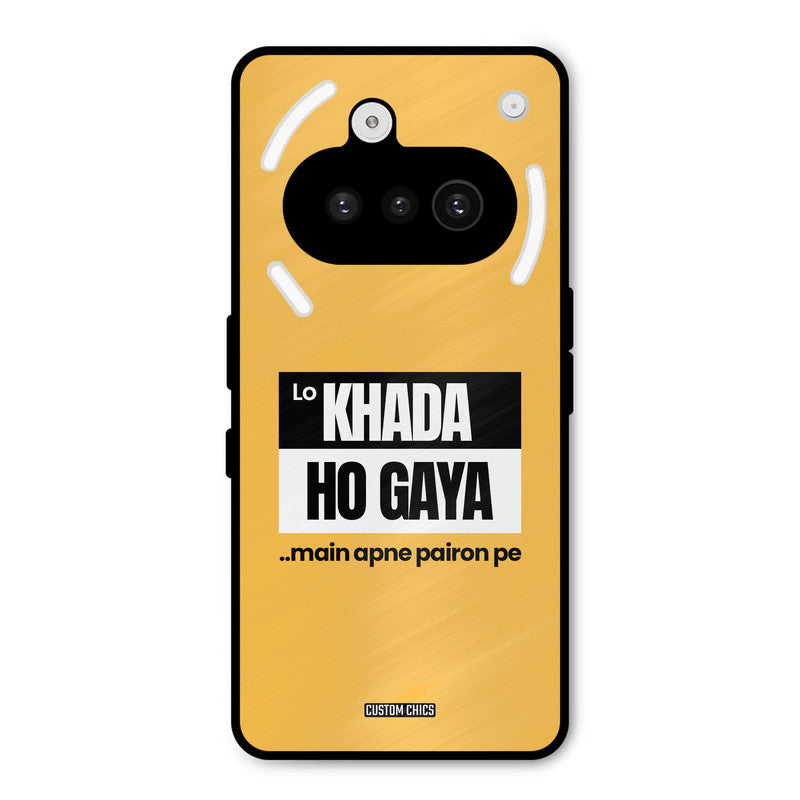 Standing On My Feet Nothing Phone 3A Mobile Back Cover - Typography PrintShield Case