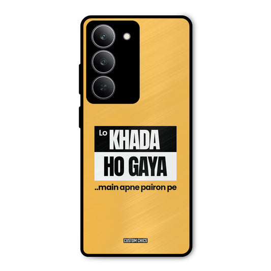 Standing On My Feet Realme 14x Mobile Back Cover - Typography PrintShield Case