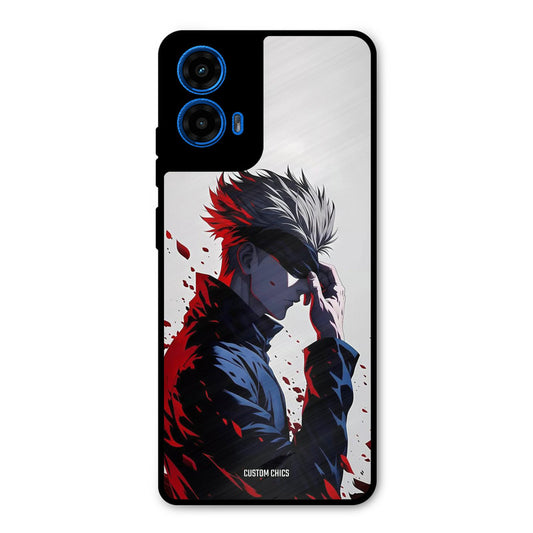 Star Gojo Moto G45 Mobile Back Cover - Anime PrintShield Case