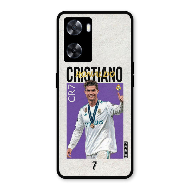 Star Ronaldo Oppo A57 2022 Mobile Back Cover - Sports PrintShield Case