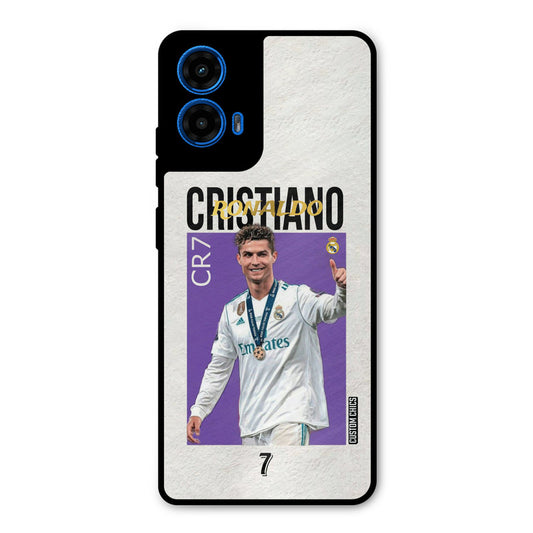 Star Ronaldo Moto G45 Mobile Back Cover - Sports PrintShield Case