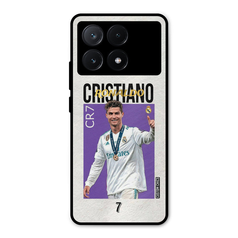 Star Ronaldo Poco X6 Pro Mobile Back Cover - Sports PrintShield Case
