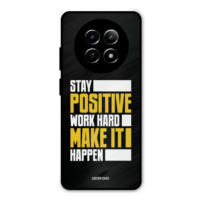 Stay Happy Realme Narzo N65 Mobile Back Cover - Typography PrintShield Case
