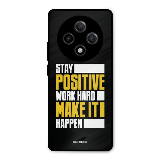 Stay Happy Oppo F27 Pro Plus 5G Mobile Back Cover - Typography PrintShield Case