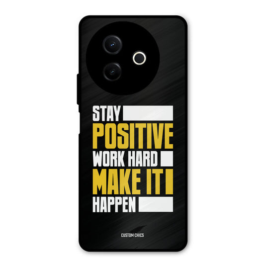 Stay Happy Vivo Y39 Mobile Back Cover - Typography PrintShield Case