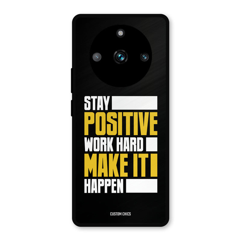 Stay Happy Realme 11 Pro Plus Mobile Back Cover - Typography PrintShield Case
