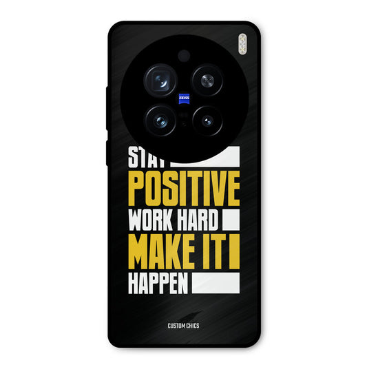 Stay Happy Vivo X200 Pro Mobile Back Cover - Typography PrintShield Case