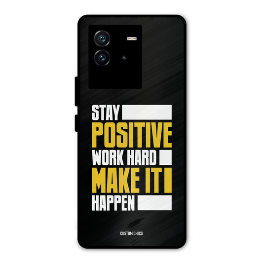 Stay Happy iQOO Neo 6 5G Mobile Back Cover - Typography PrintShield Case