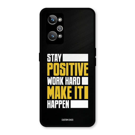 Stay Happy Realme GT Neo 2 Mobile Back Cover - Typography PrintShield Case