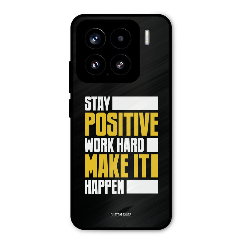 Stay Happy Xiaomi 15 5G Mobile Back Cover - Typography PrintShield Case